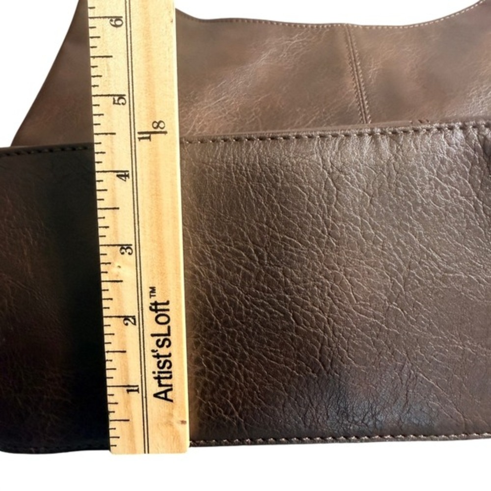 Tik Tok Shop Perfect Slouchy Purse Brown Crossbody Bag Adjustable‎ Faux Leather - Picture 11 of 11